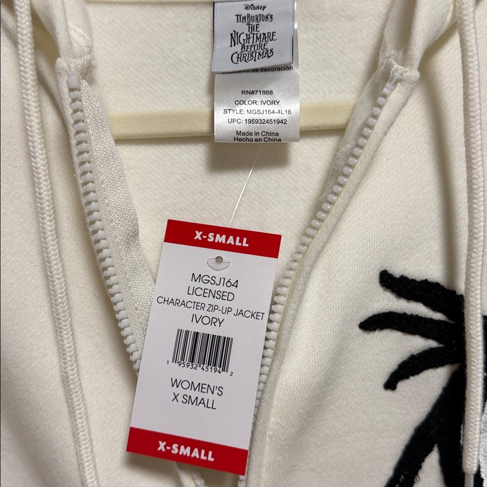 Disney Nightmare Before Christmas Zip Hoodie - Picture 11 of 11